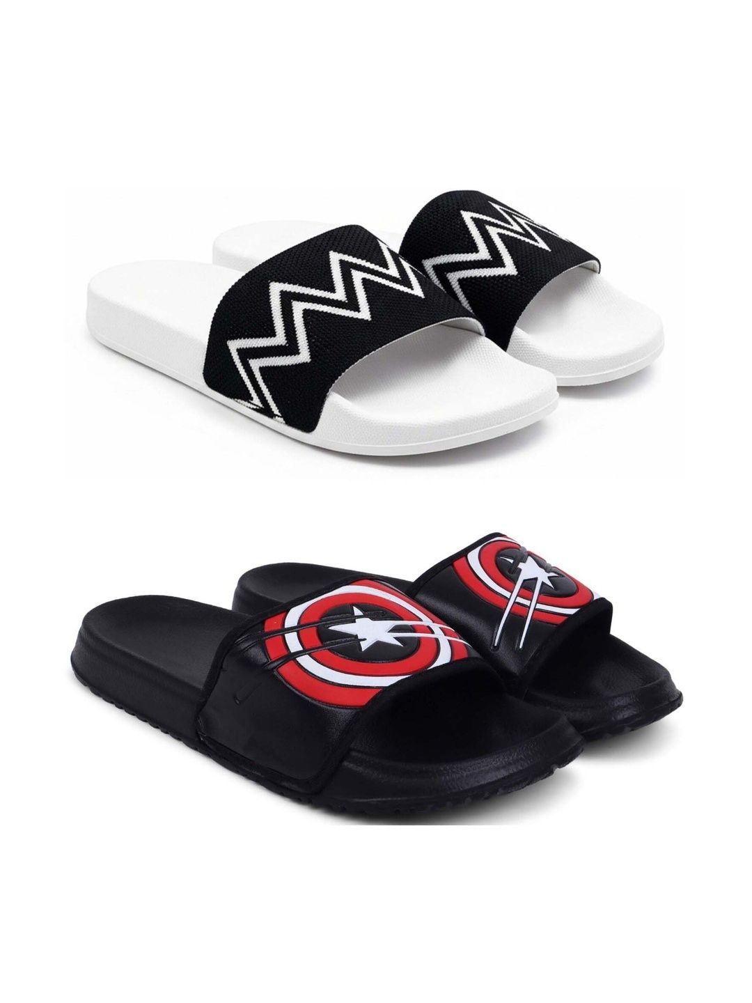 Pampy Angel Men Printed Sliders