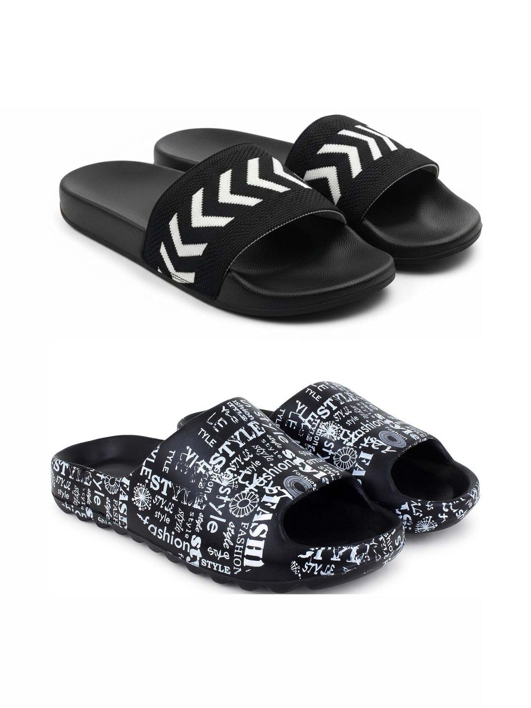Pampy Angel Men Printed Sliders