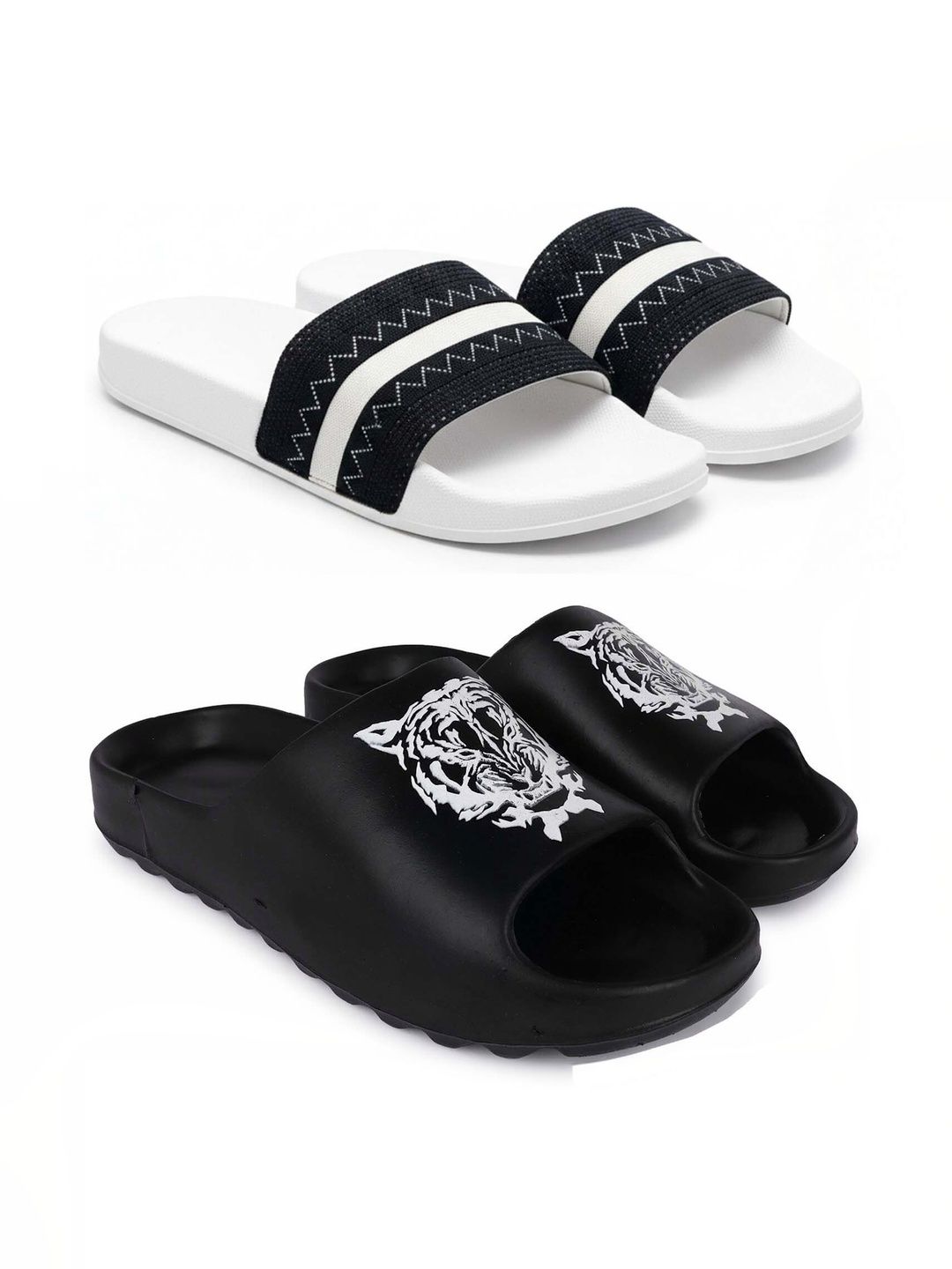 Pampy Angel Men Printed Sliders