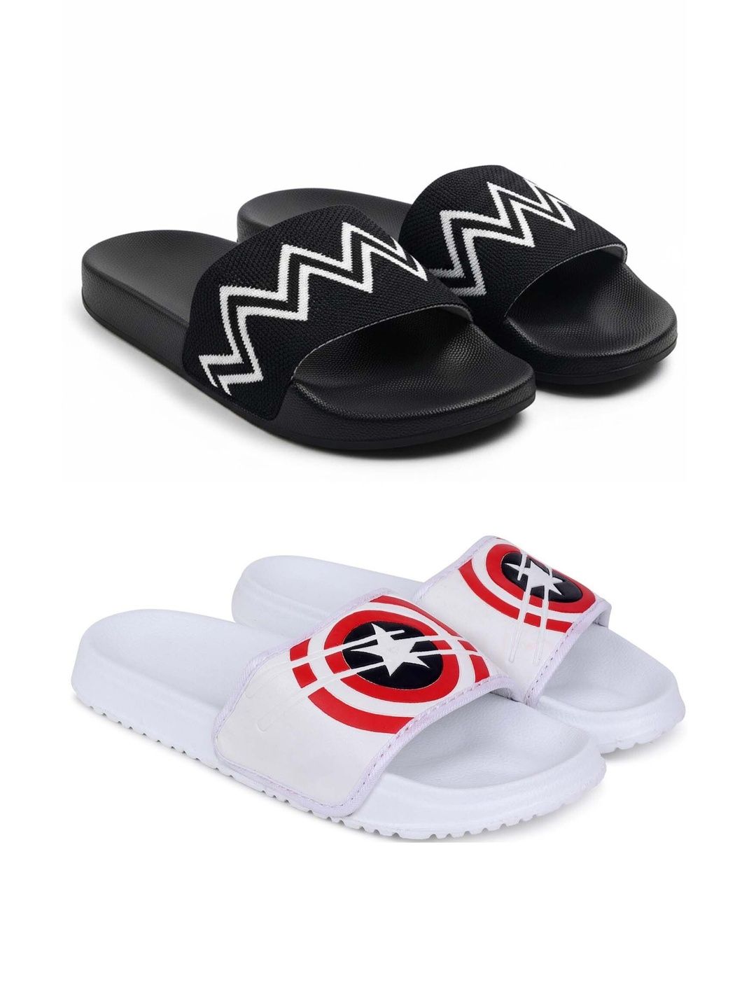 Pampy Angel Men Printed Sliders