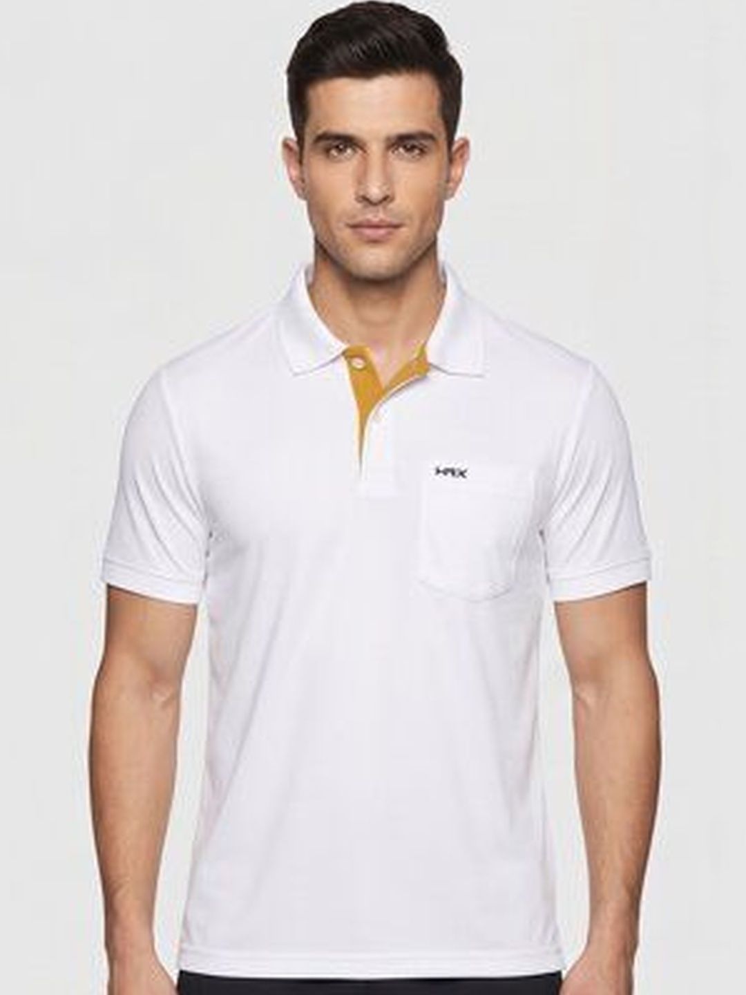 HRX by Hrithik Roshan Men Brand Logo Polo Collar Pockets T-shirt