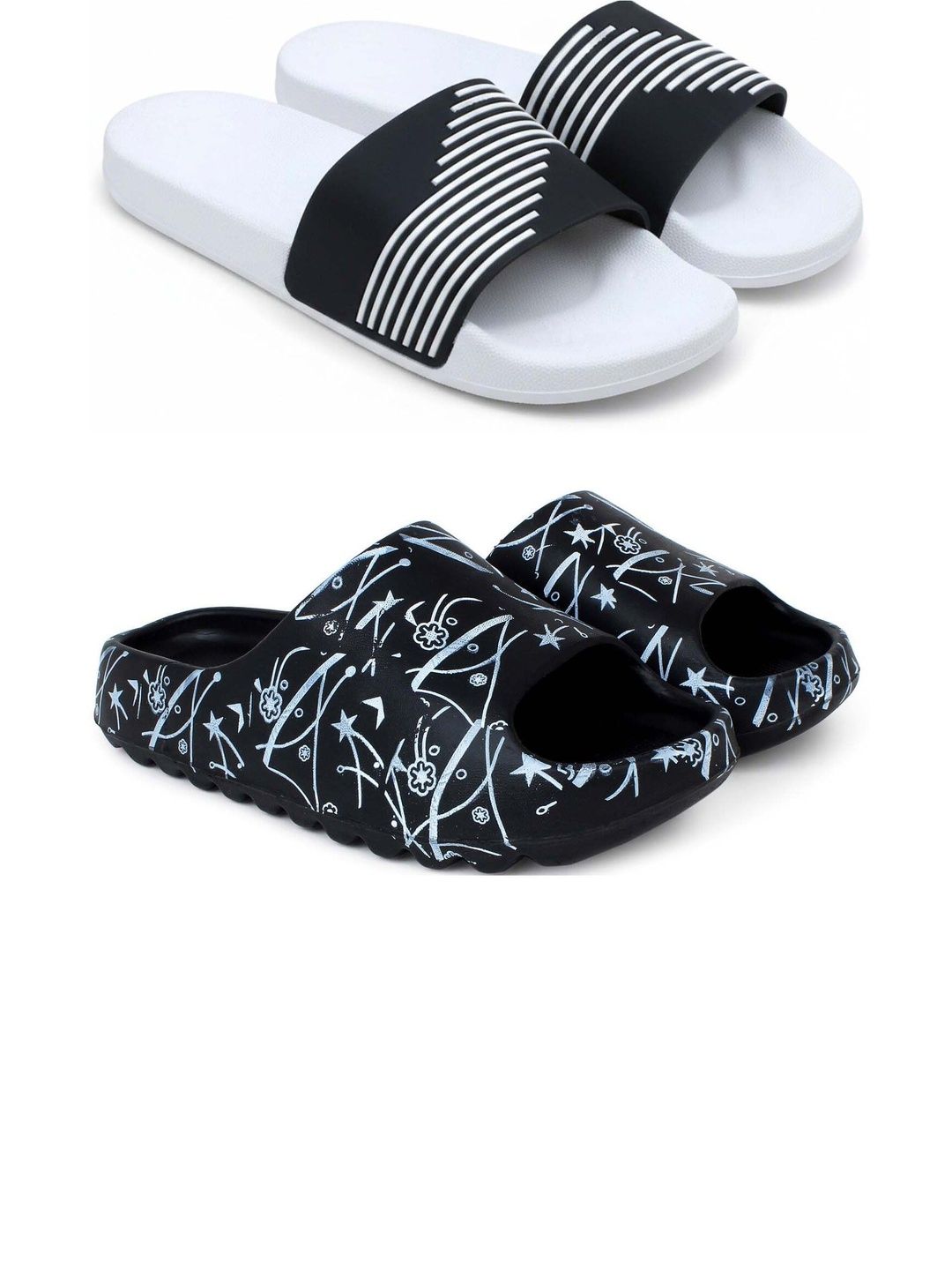 Pampy Angel Men Printed Sliders