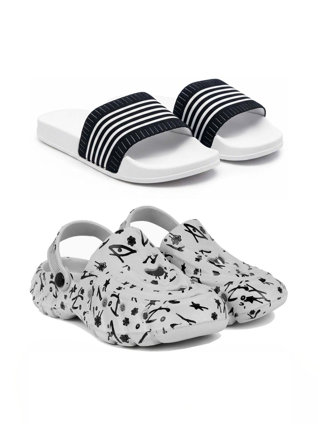 KAPYANSH Men Printed Clogs