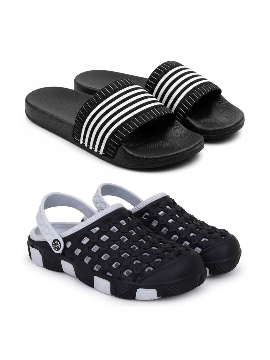 Pampy Angel Men Striped Sliders
