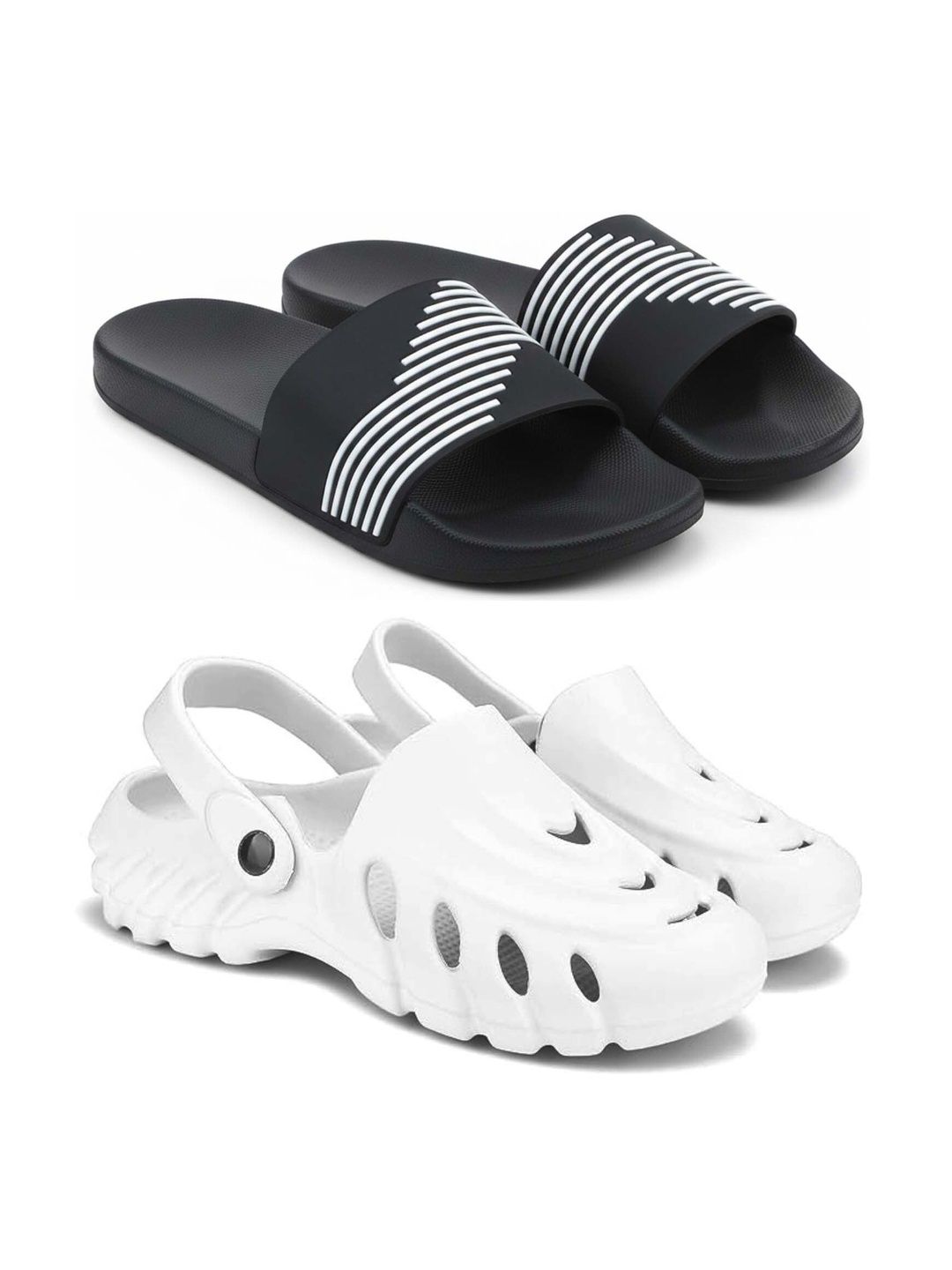 Pampy Angel Men Striped Sliders