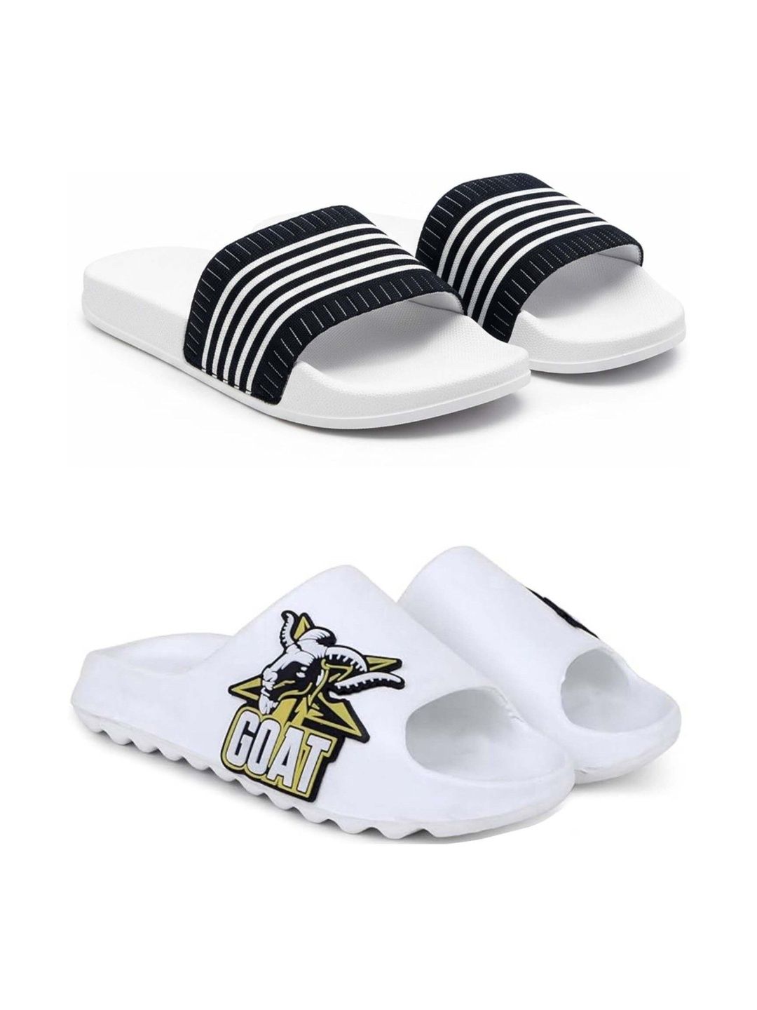 Pampy Angel Men Striped Sliders