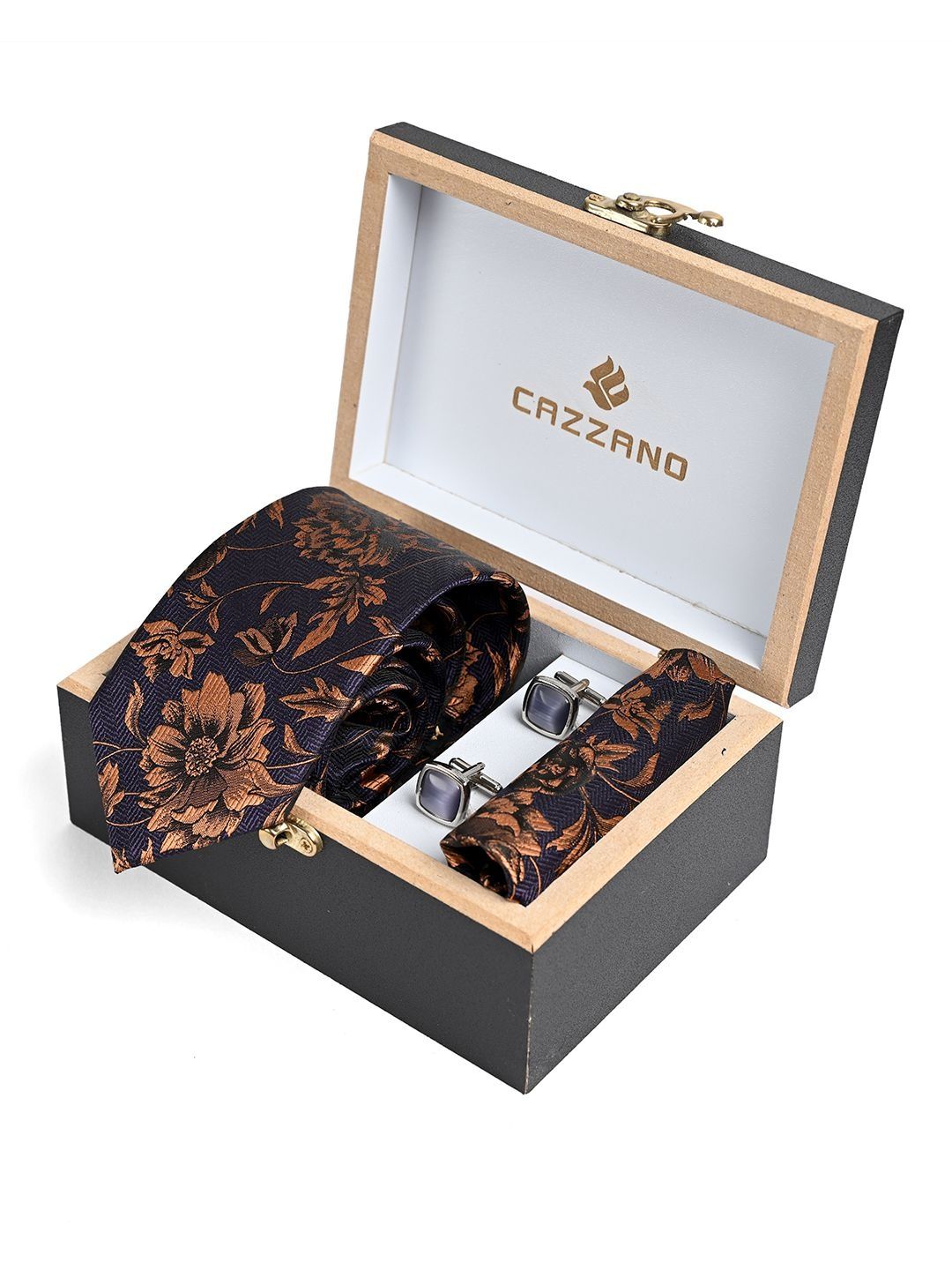 Cazzano Men Printed Ties & Cufflinks