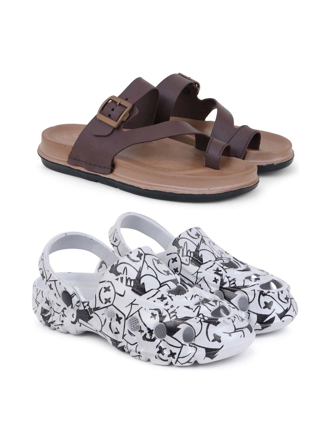 Pampy Angel Men Printed Clogs