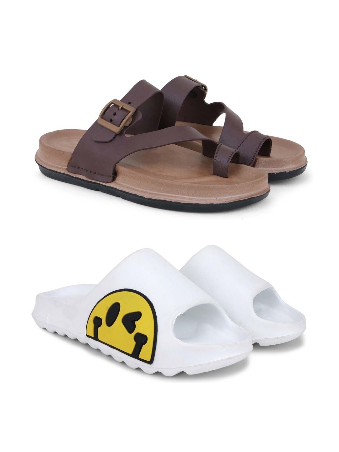 KAPYANSH Men Printed Thong Flip-Flops