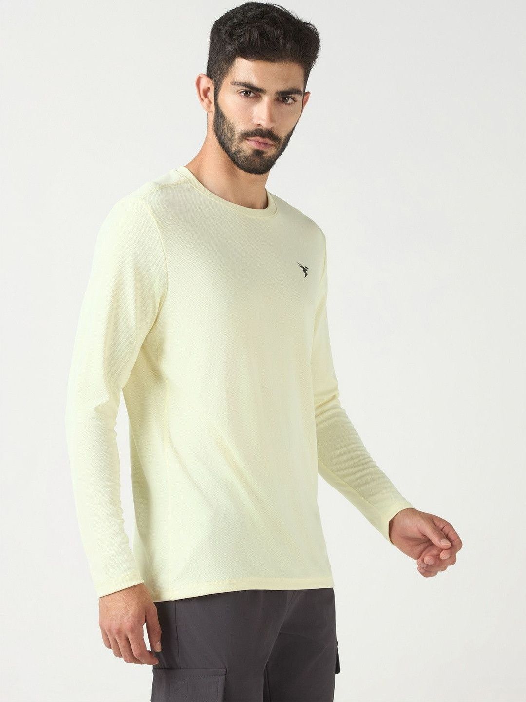 Technosport Men Brand Logo Slim Fit T-shirt