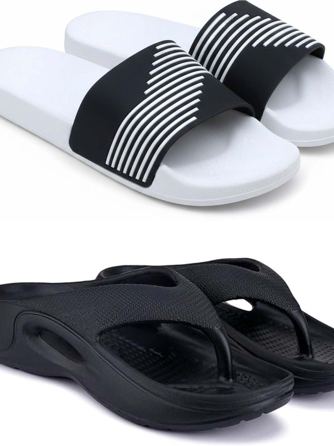 Pampy Angel Men Striped Sliders