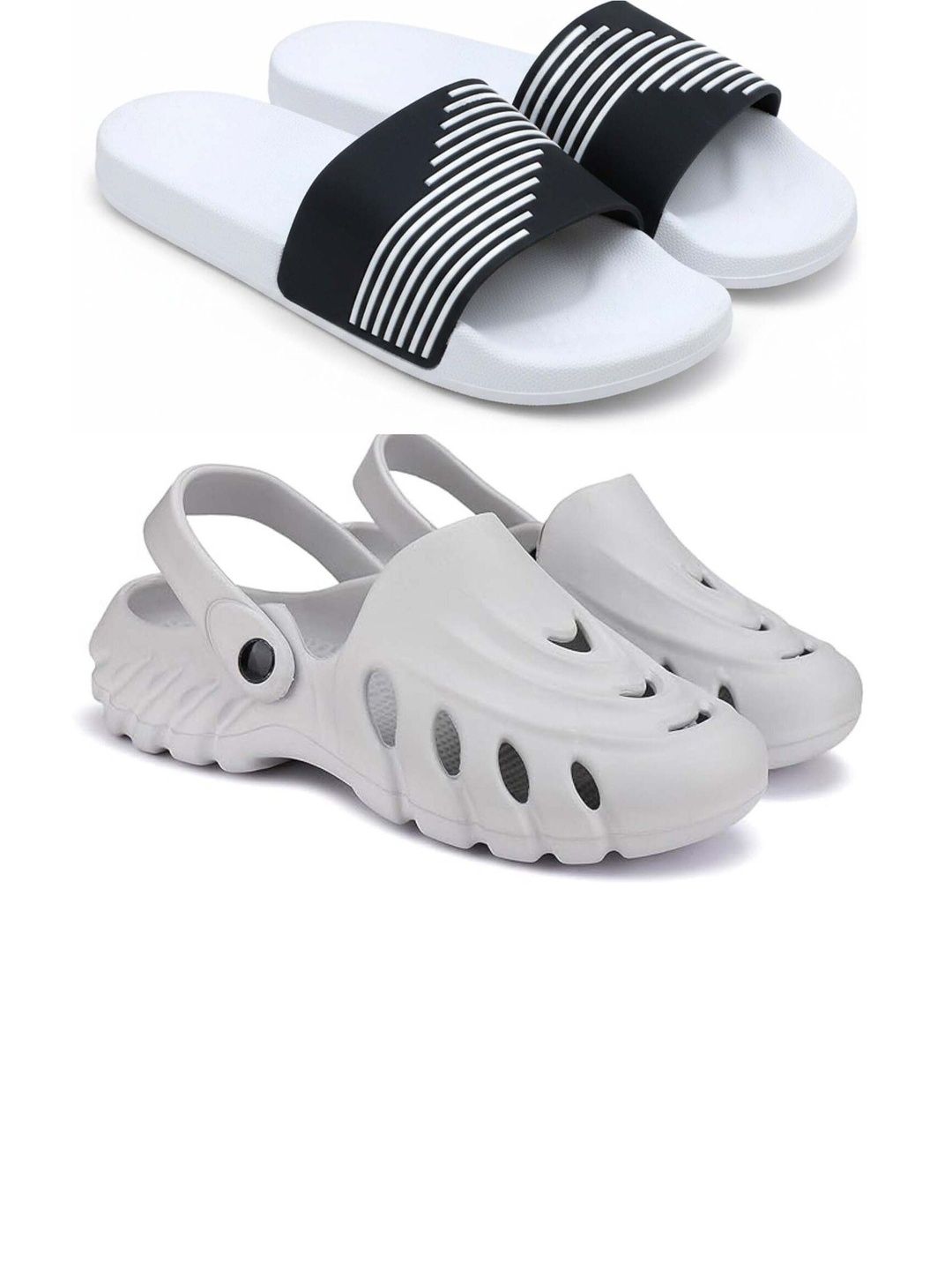 Pampy Angel Men Striped Sliders