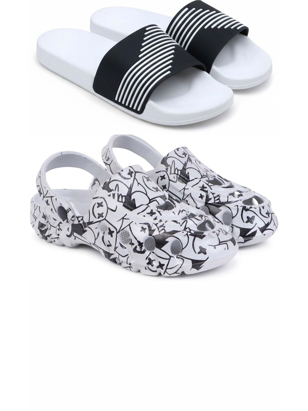 Pampy Angel Men Printed Sliders