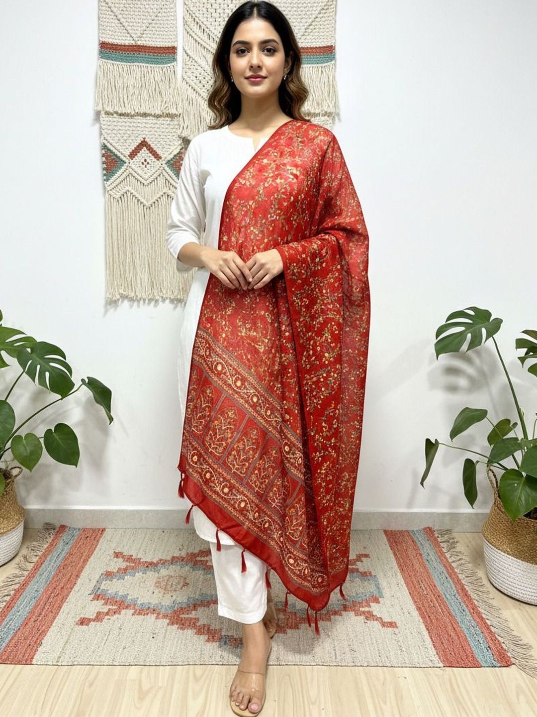 Komurr Ethnic Motifs Printed Dupatta