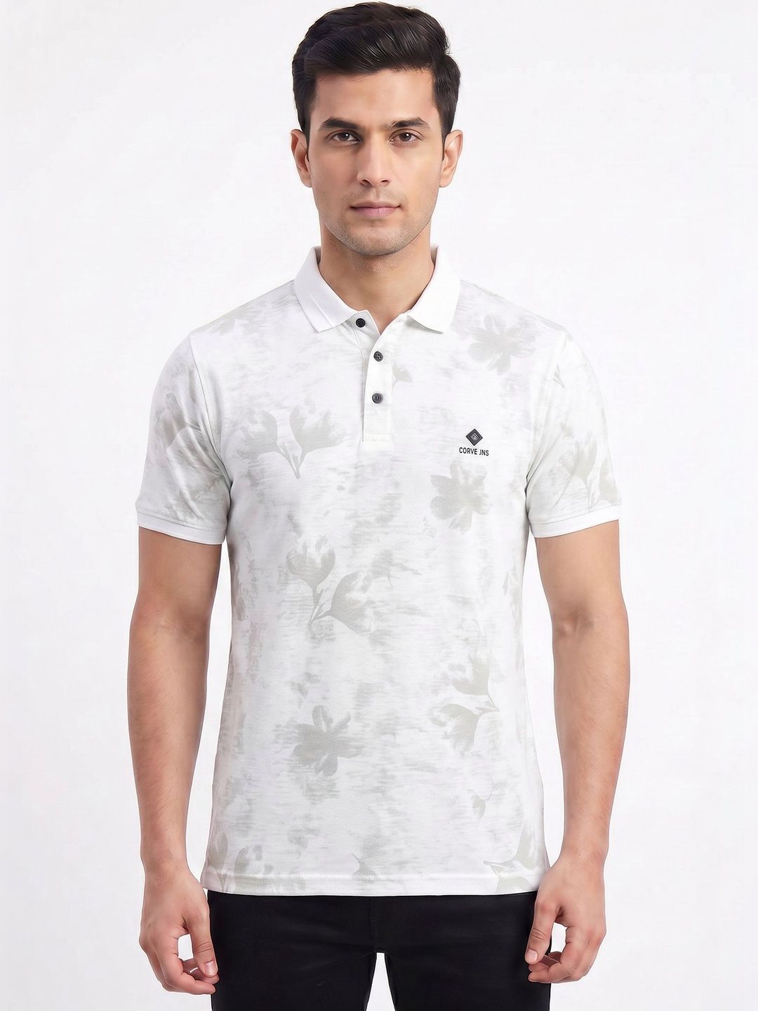 Plugin Men Polo Collar T-shirt