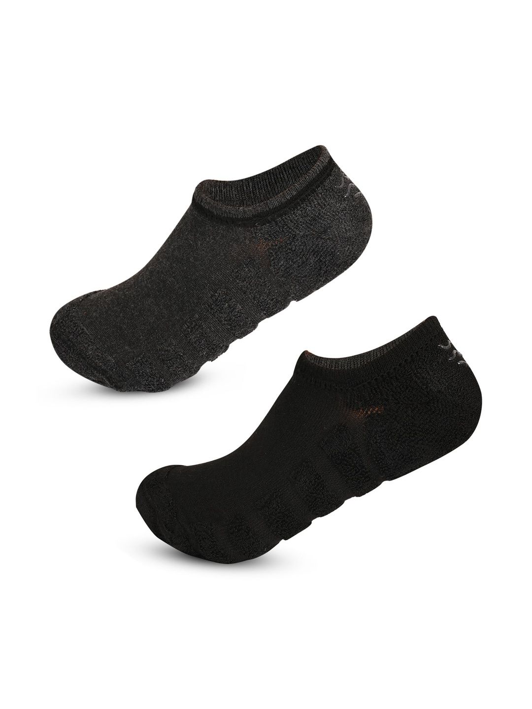 LOOM LEGACY Men Pack of 2 Cotton Blend Assorted Shoe Liners Socks