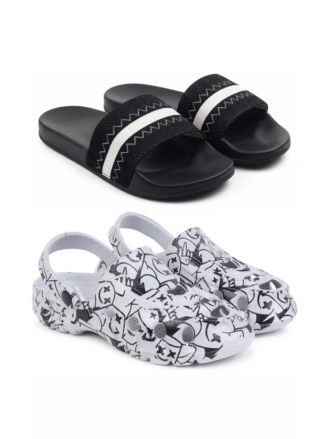 Pampy Angel Men Printed Sliders