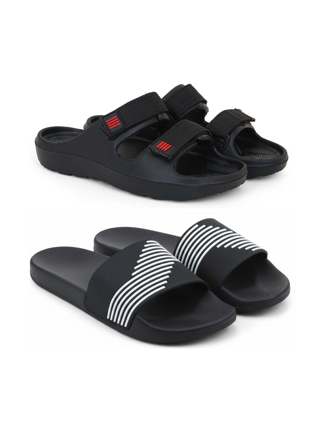 Pampy Angel Men Striped Sliders