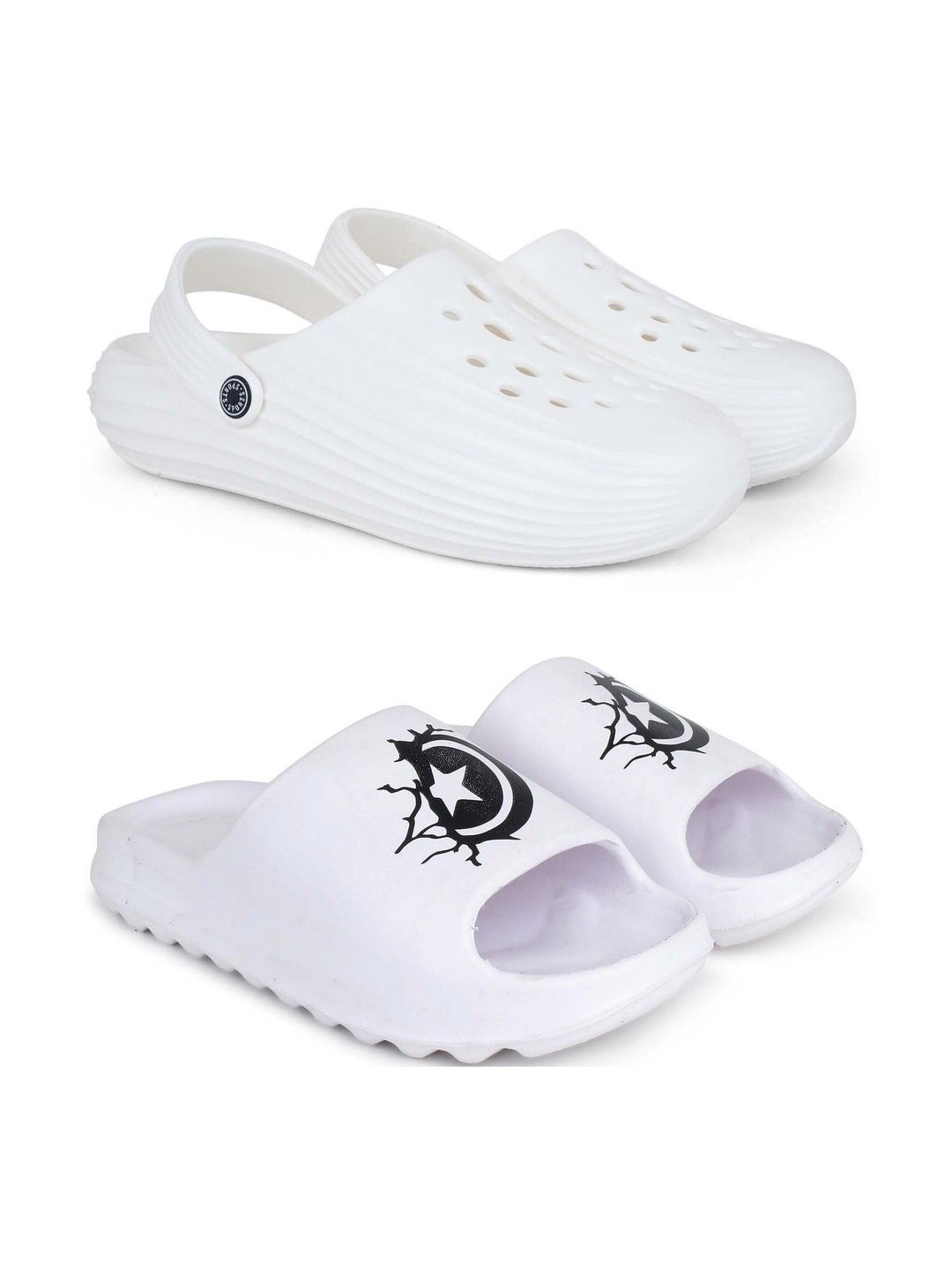 Pampy Angel Men Printed Sliders