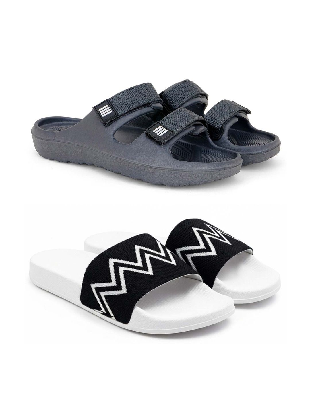 KAPYANSH Men Printed Sliders