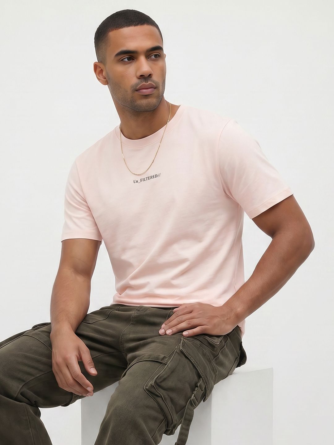 The Roadster Life Co. Typography Printed T-shirt