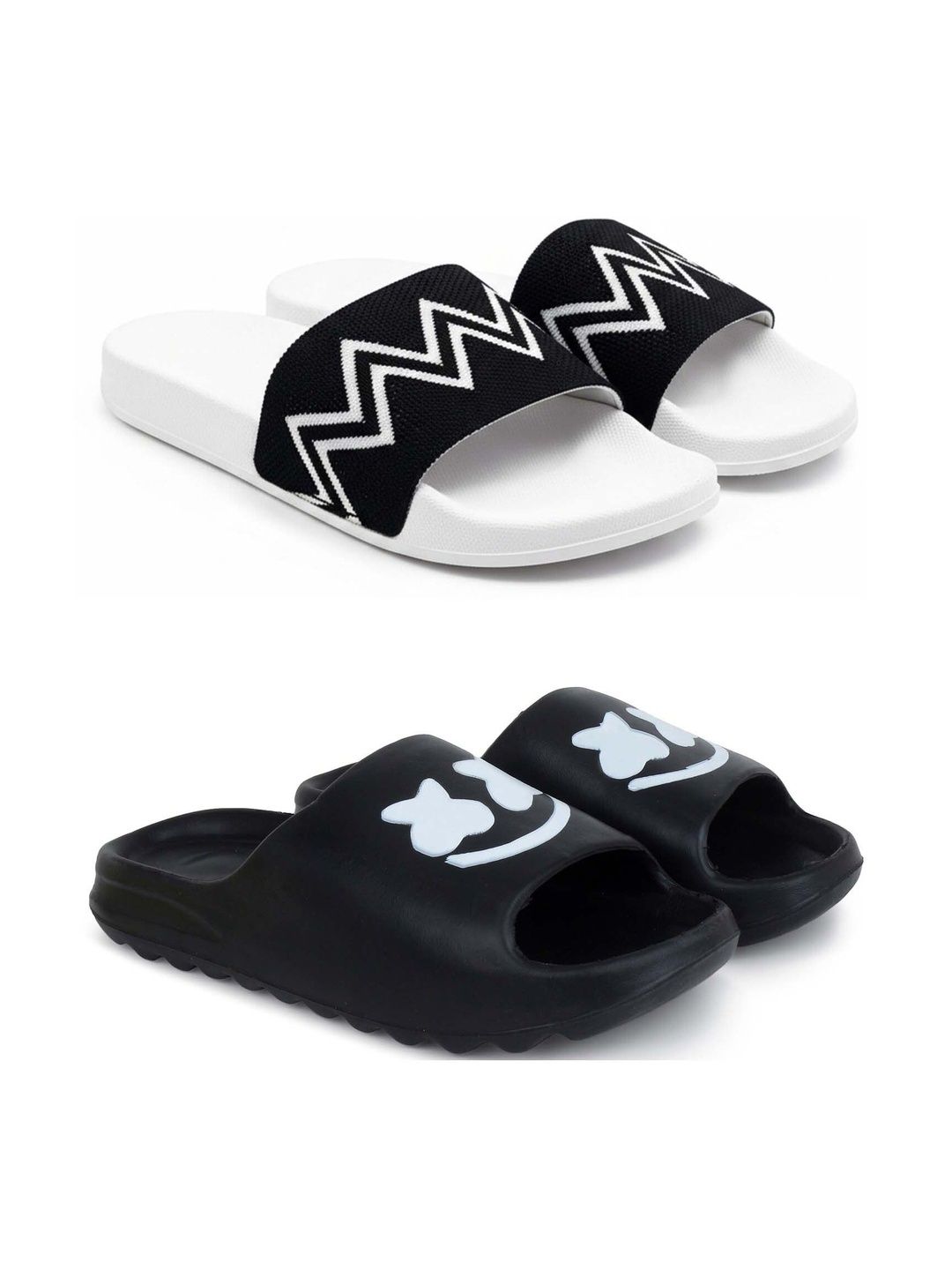 Pampy Angel Men Printed Sliders