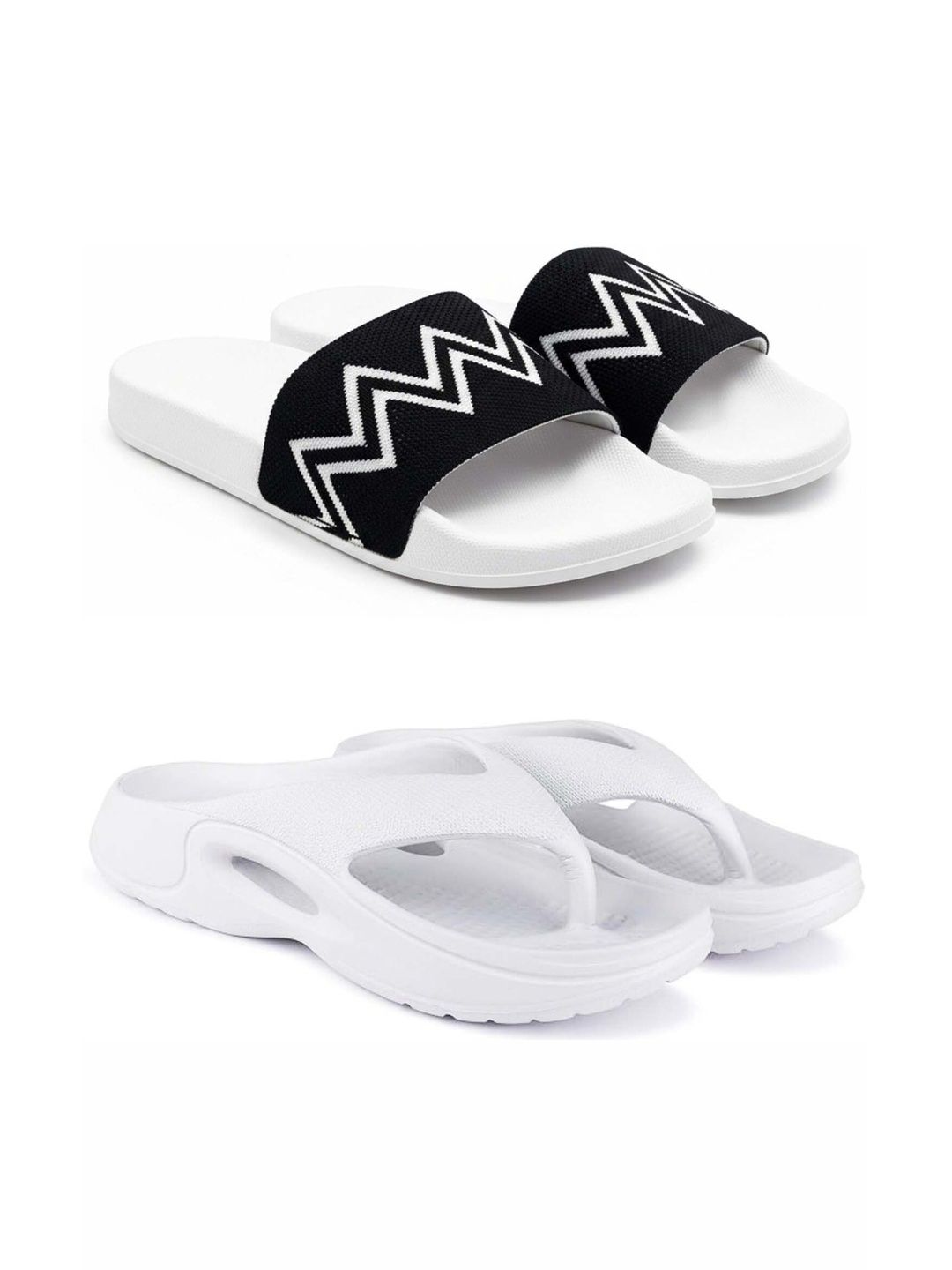 KAPYANSH Men Printed Sliders