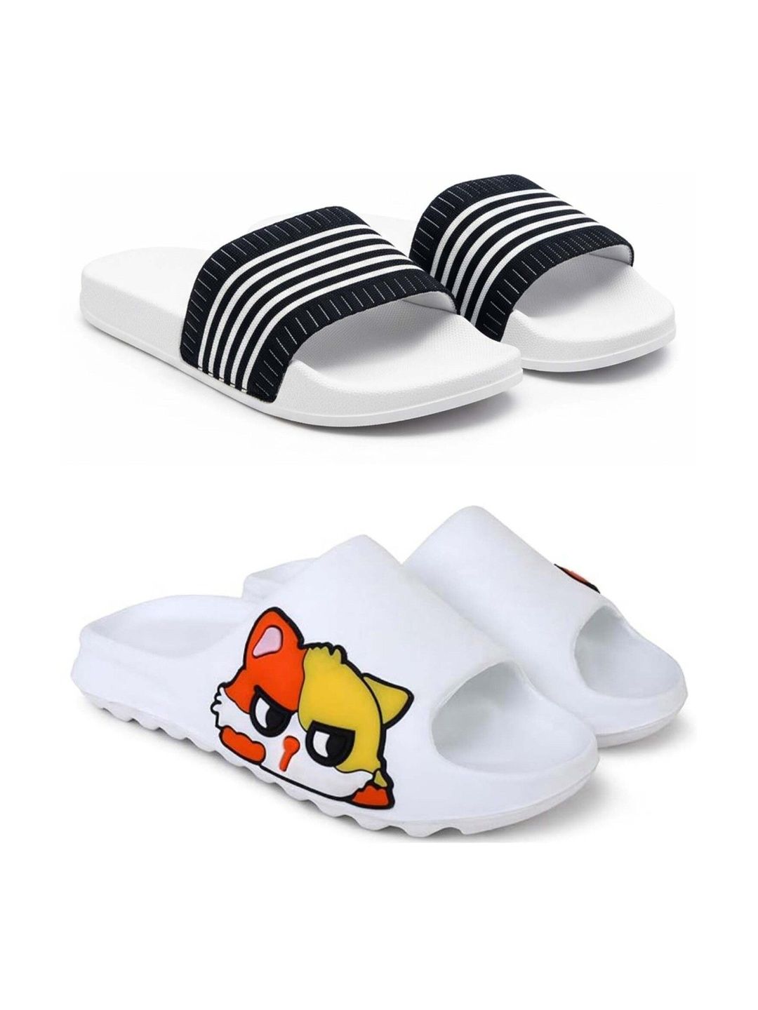 KAPYANSH Men Printed Sliders