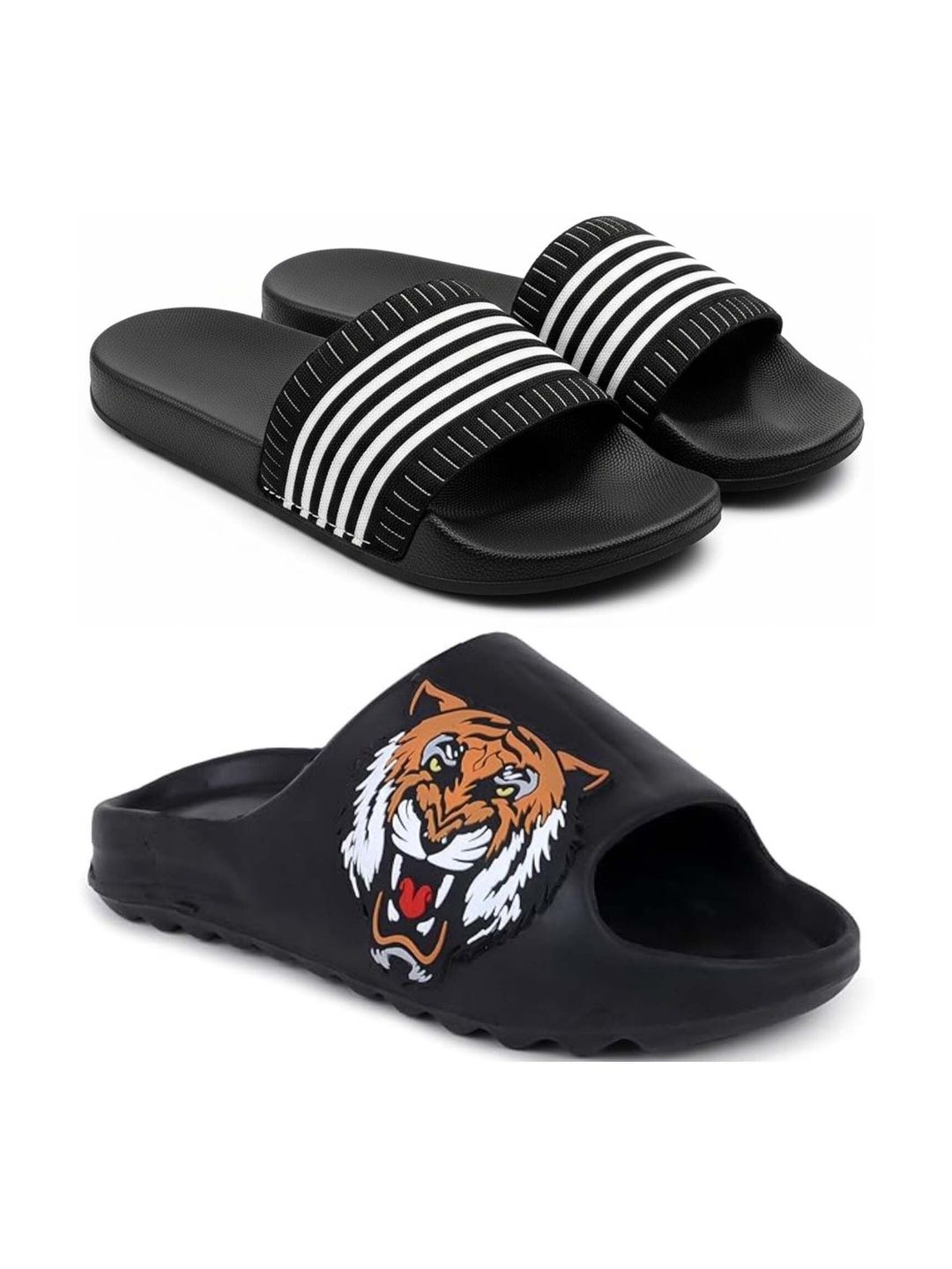 Pampy Angel Men Printed Sliders