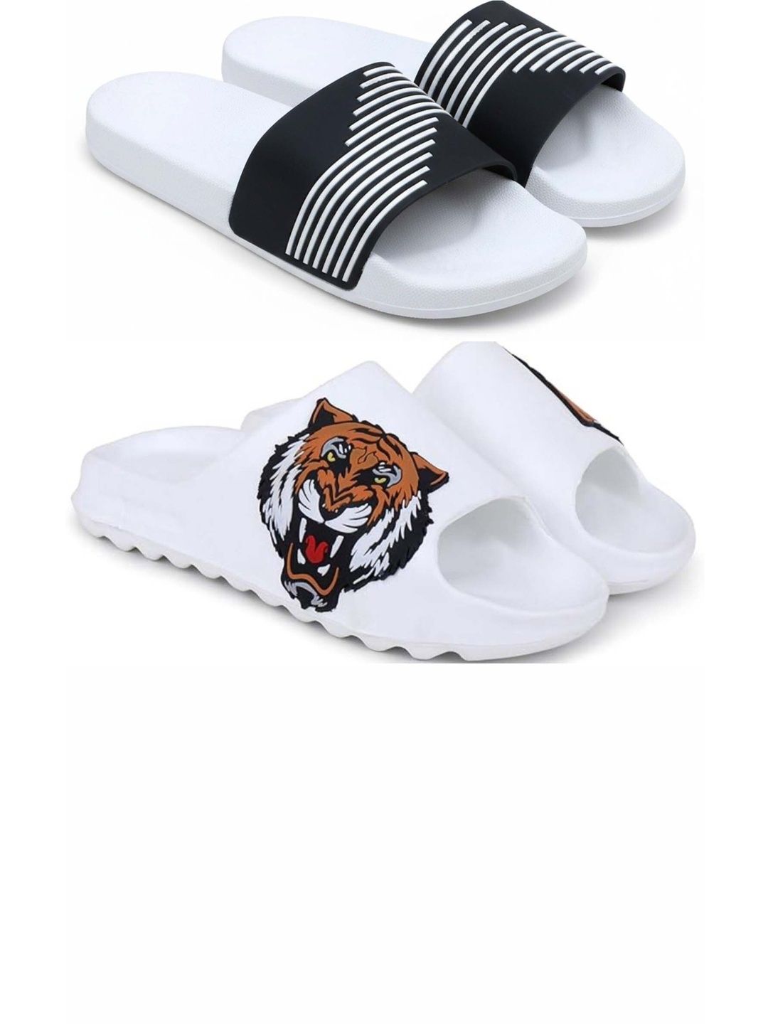 KAPYANSH Men Printed Sliders