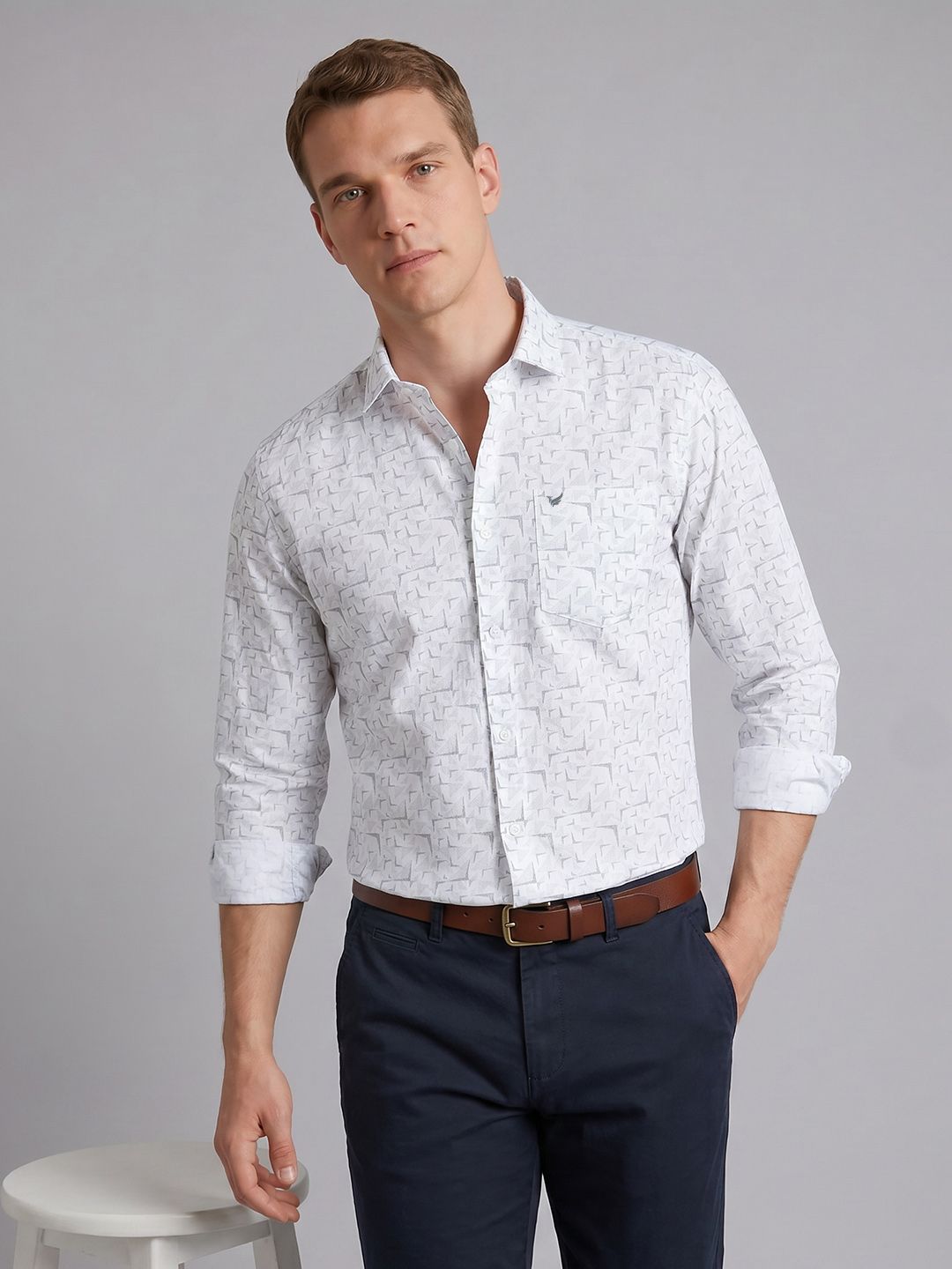 Blackberrys Abstract Printed Formal Shirt