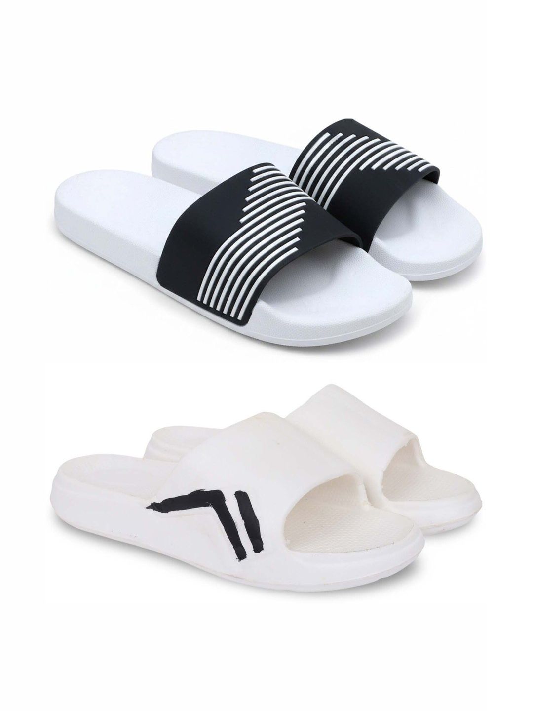 Pampy Angel Men Striped Sliders