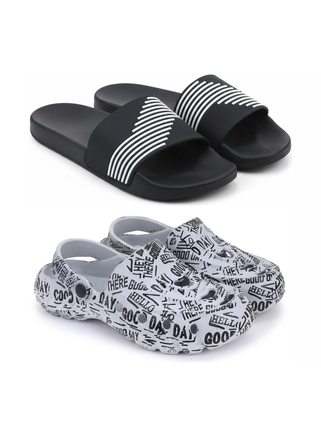 Pampy Angel Men Printed Sliders