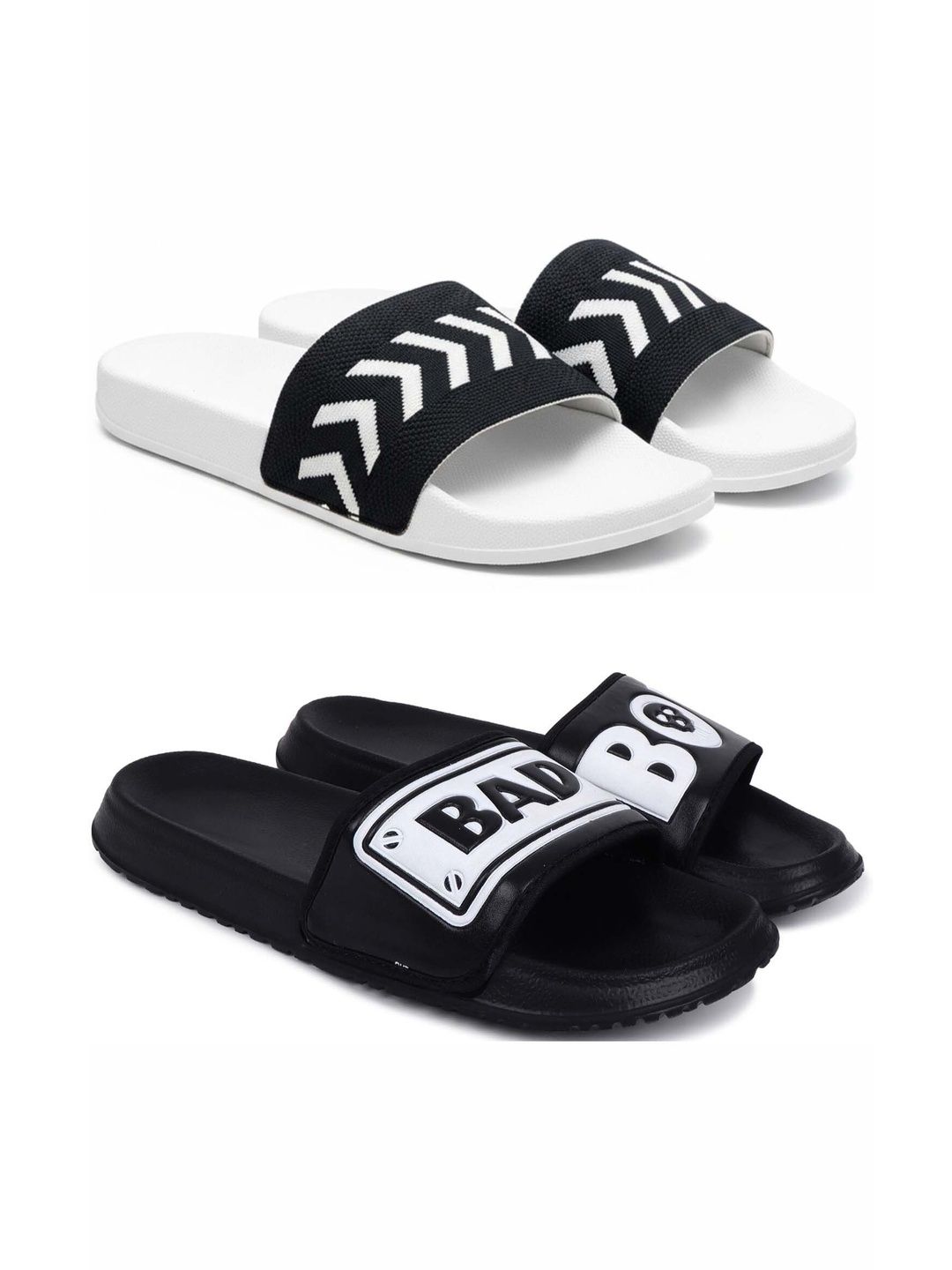 KAPYANSH Men Printed Sliders