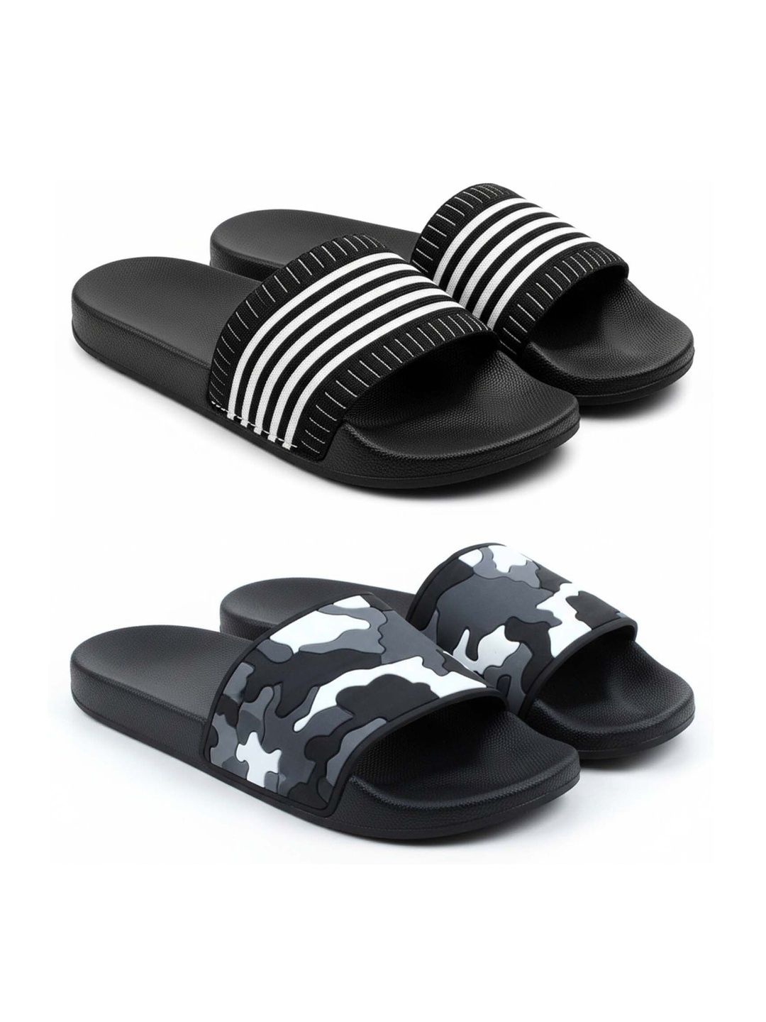 Pampy Angel Men Striped Sliders
