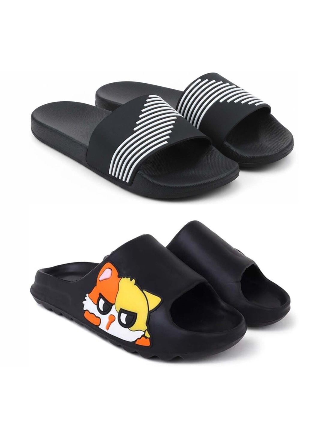 Pampy Angel Men Printed Sliders