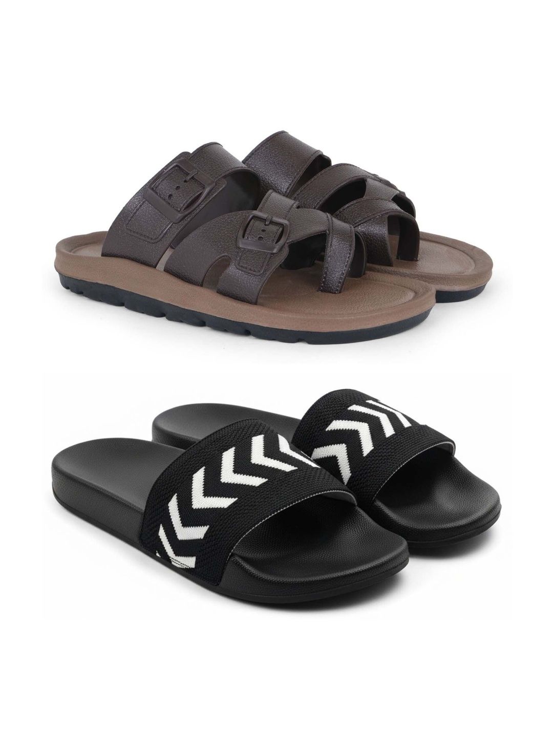 Pampy Angel Men Printed Sliders