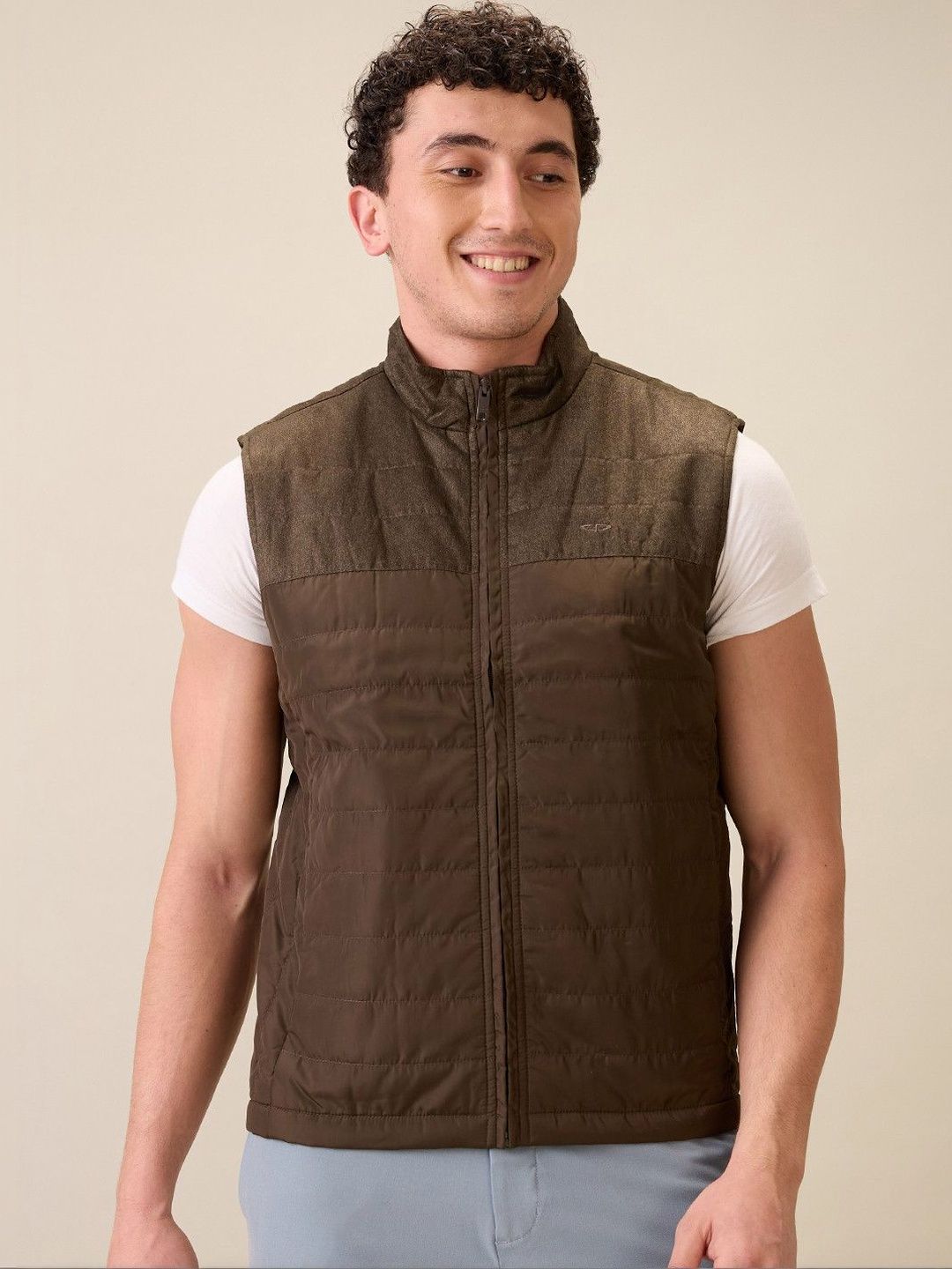 ColorPlus Men Colourblocked Padded Jacket