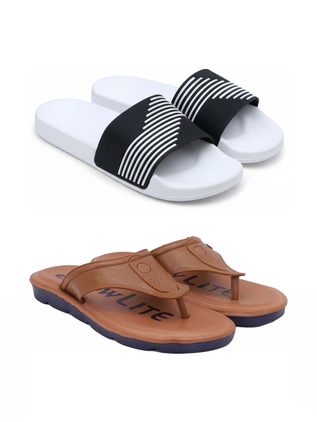 Pampy Angel Men Striped Sliders