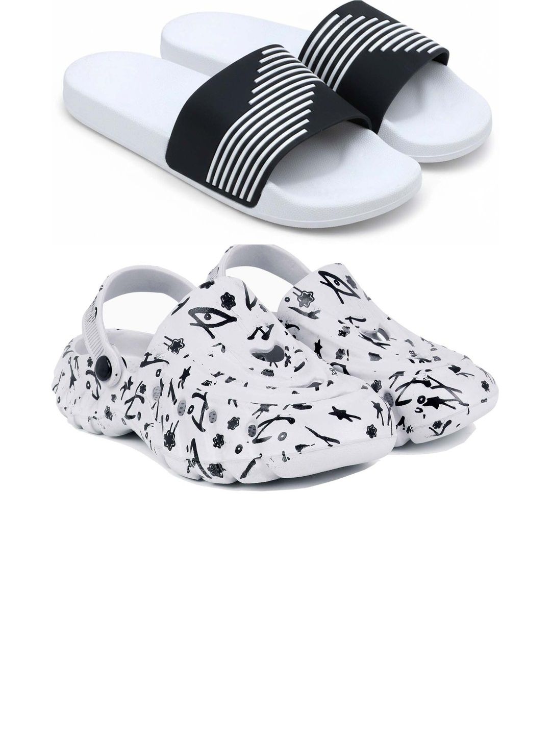 KAPYANSH Men Printed Sliders