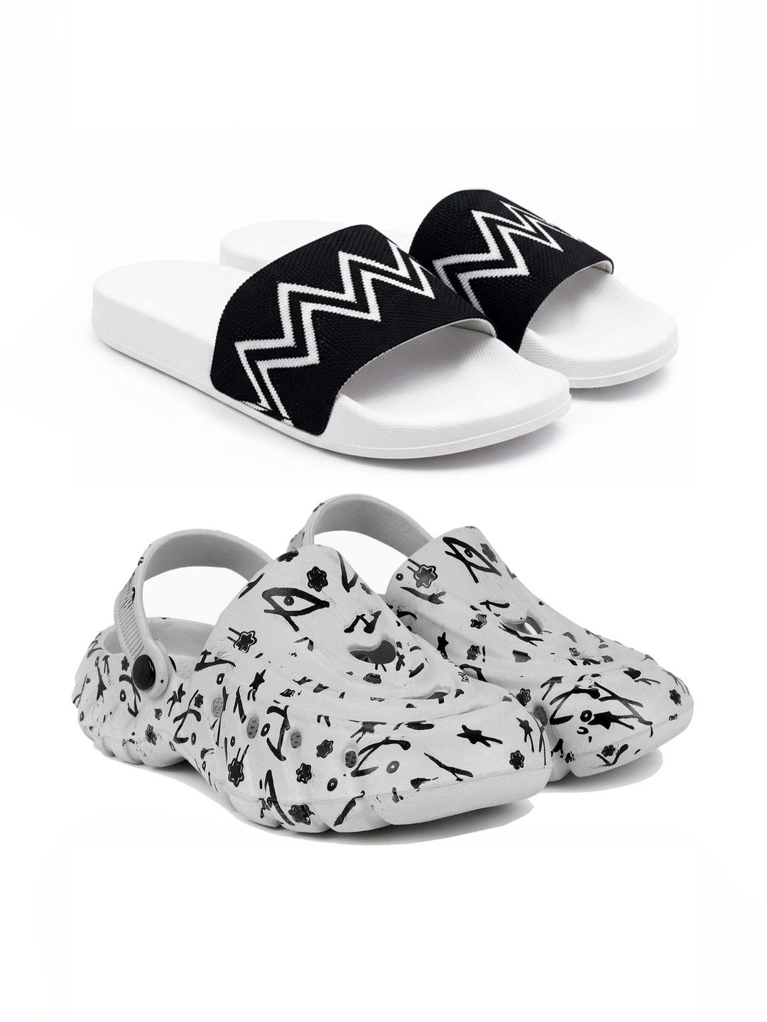 Pampy Angel Men Printed Sliders