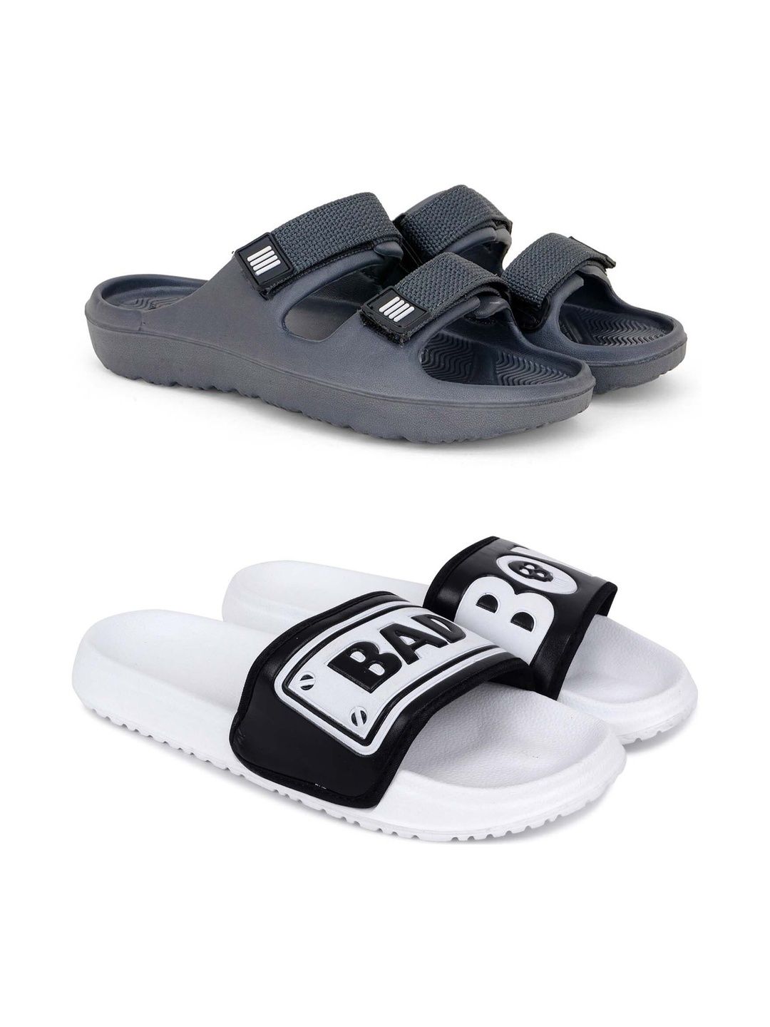 KAPYANSH Men Printed Sliders