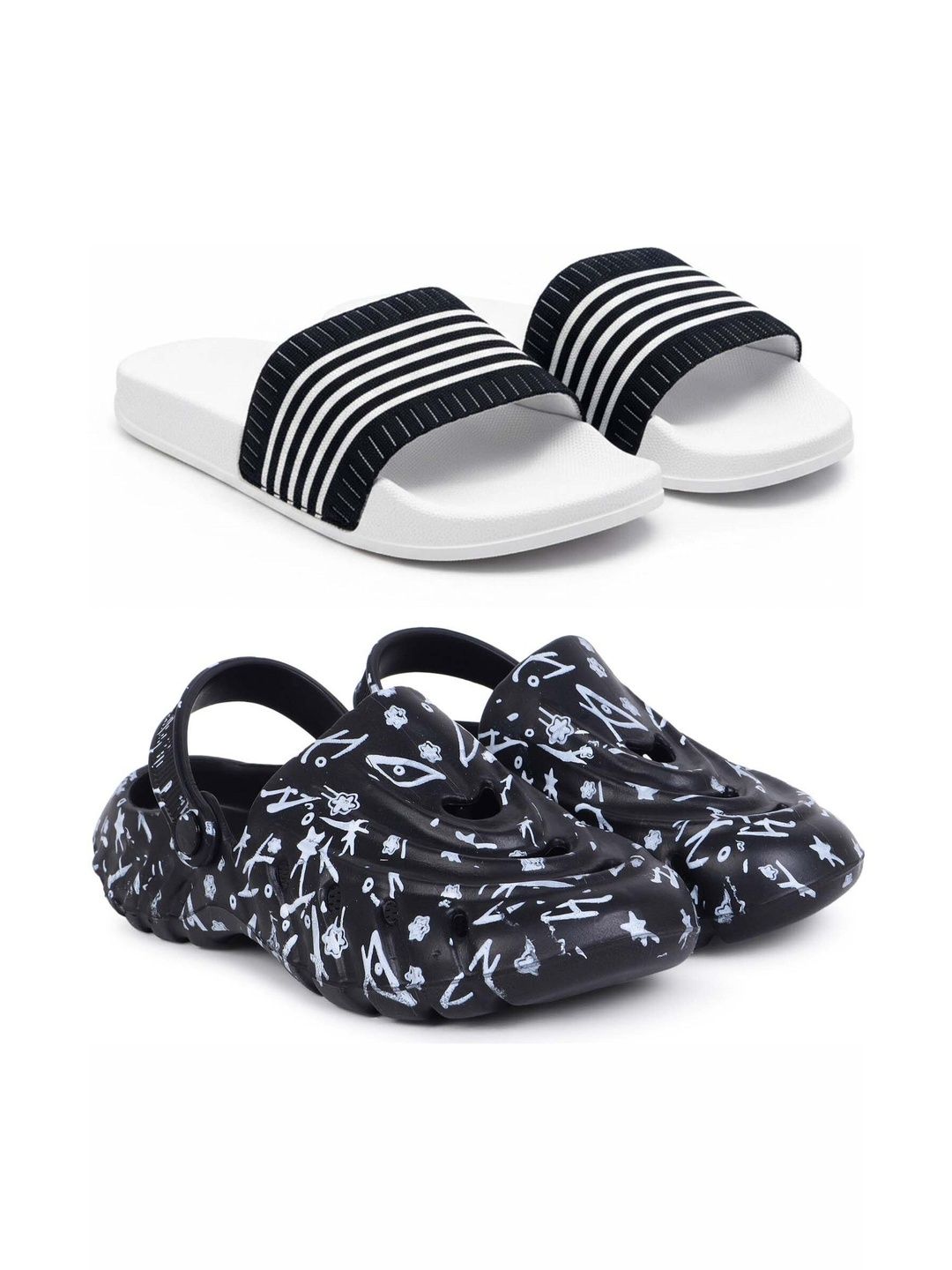 KAPYANSH Men Printed Clogs