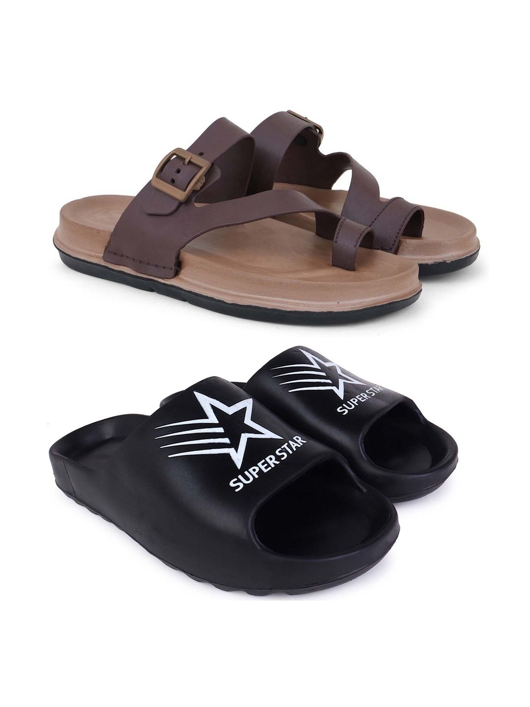 Pampy Angel Men Printed Sliders