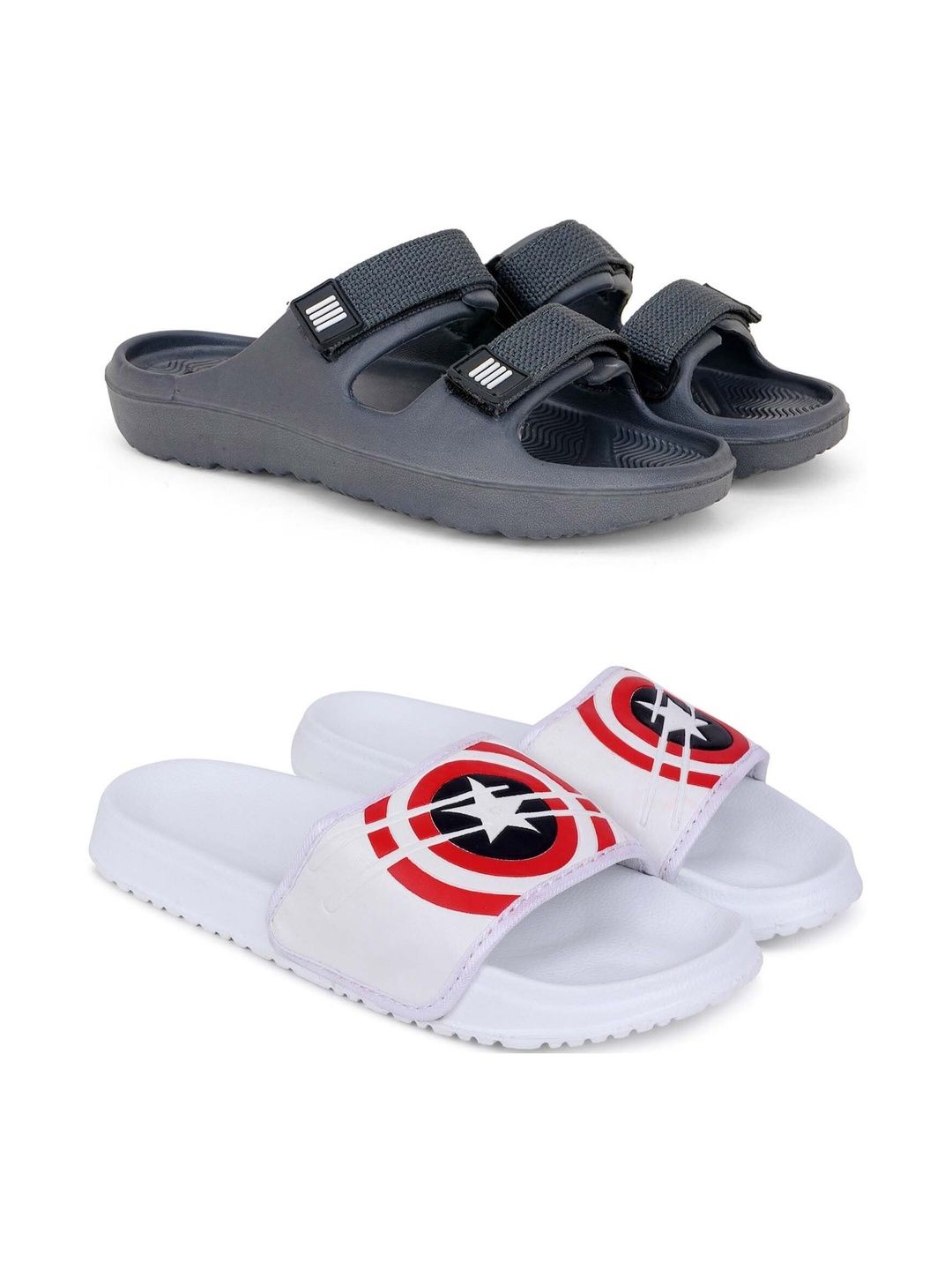 KAPYANSH Men Printed Sliders