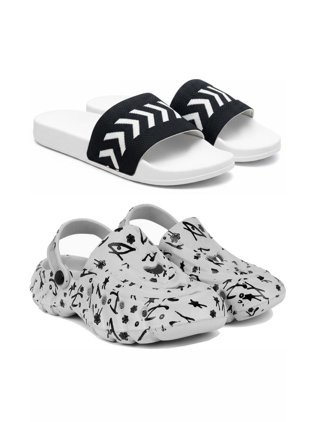 Pampy Angel Men Striped Sliders