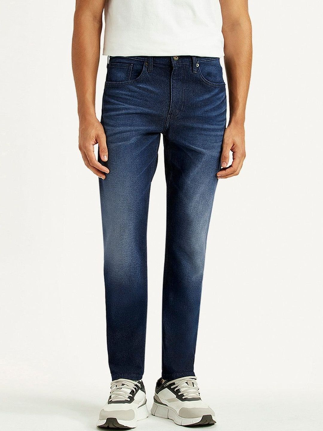 Levis Levis Men's 512 Navy Slim Tapered Fit Mid Rise Jeans