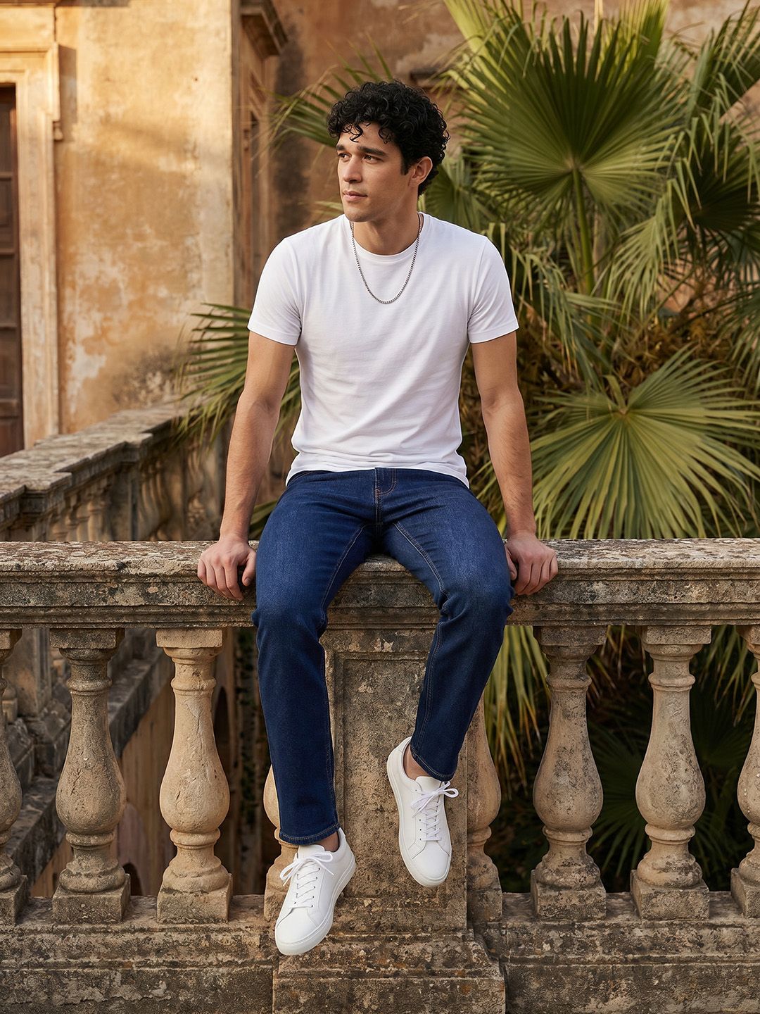 Mast & Harbour Men Smart Skinny Fit Light Fade Stretchable Jeans