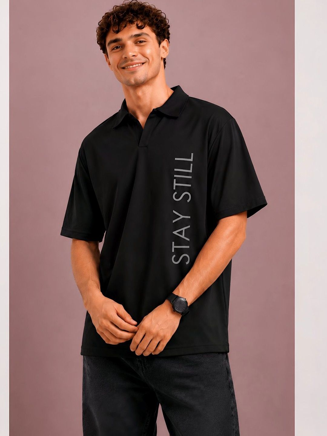Kook N Keech Men Printed Polo Collar T-shirt