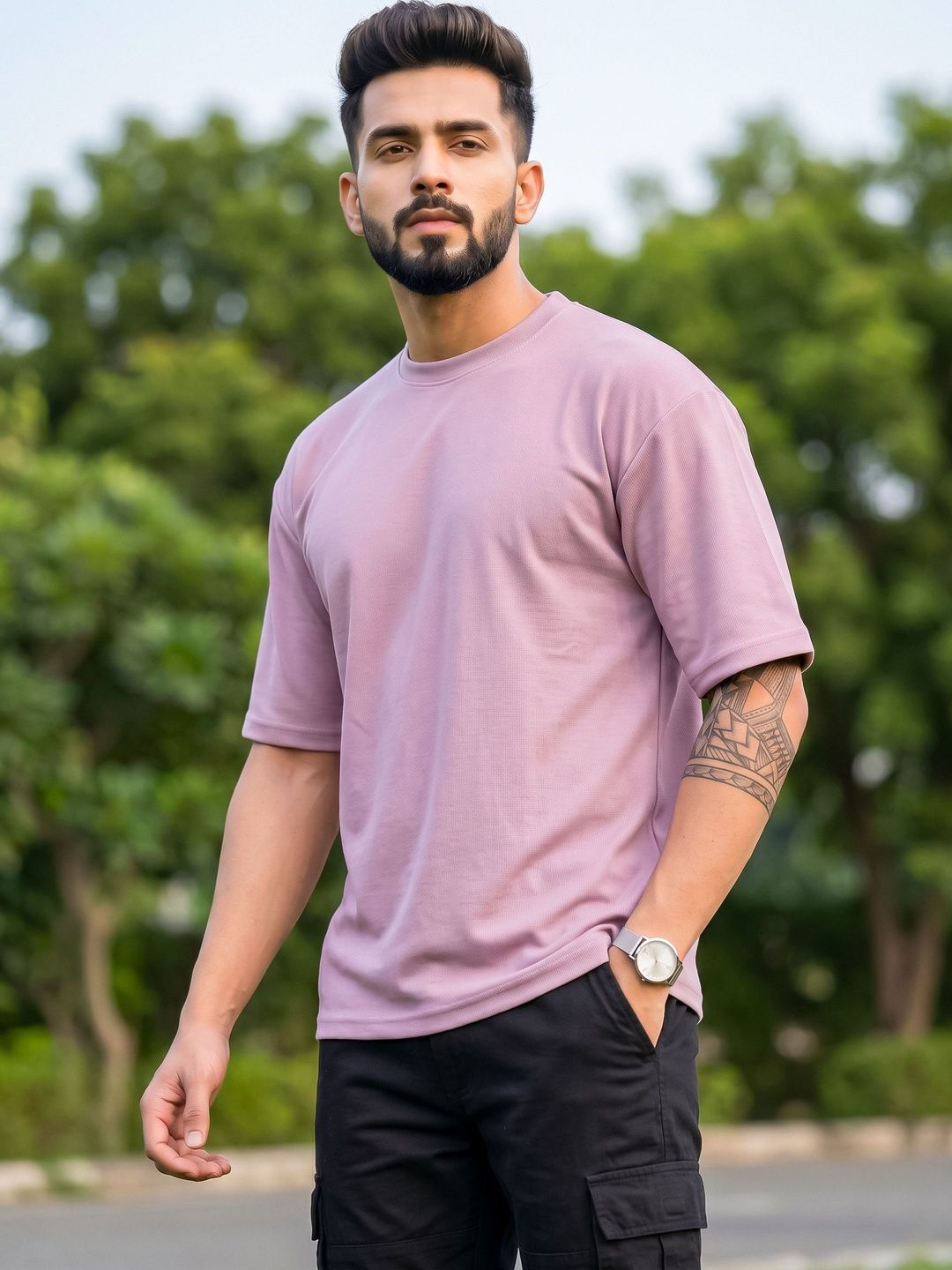 CHUGHZ  Round Neck Oversized T-shirt